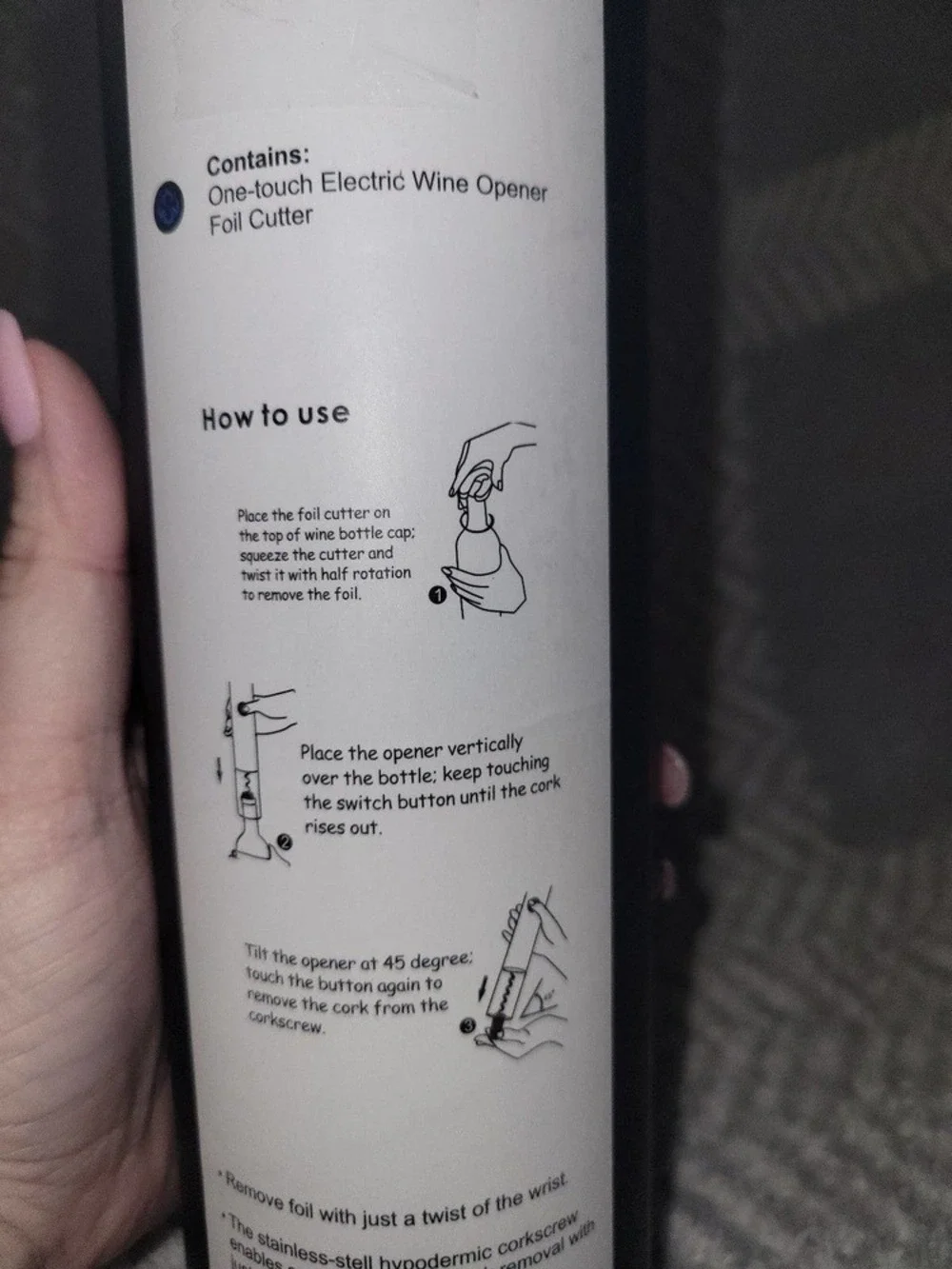 Electric Wine bottle opener